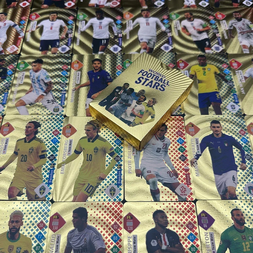 Carte Collector Football Star Or / Argent foot