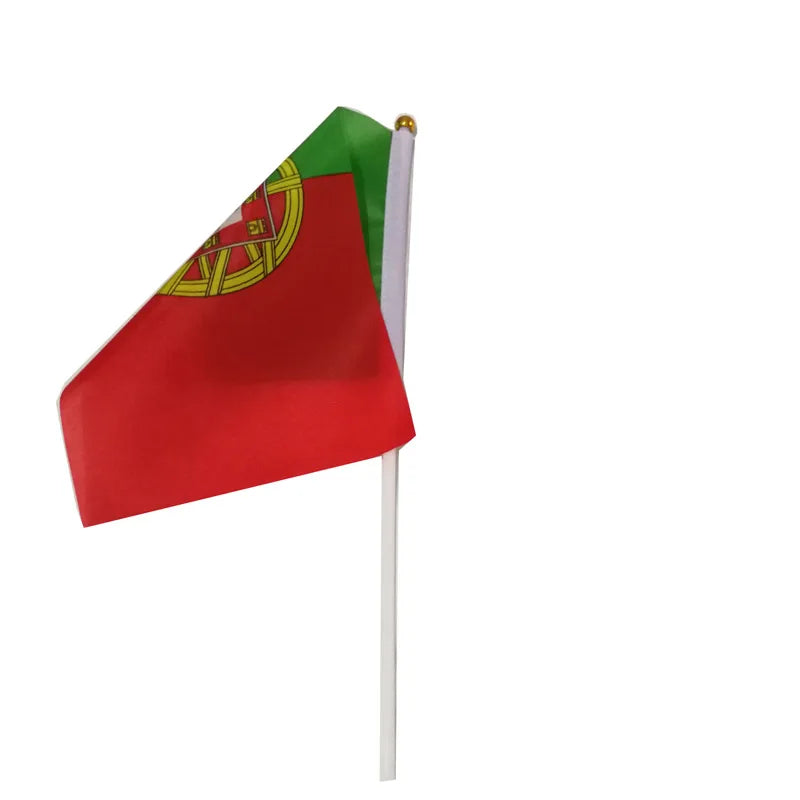 Lot de 10 Drapeaux à Main Portugal foot