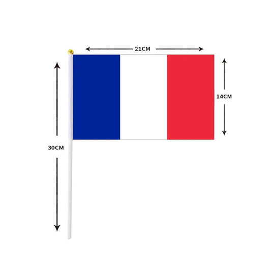 Lot de 10 Drapeaux France foot-Fan2Foot