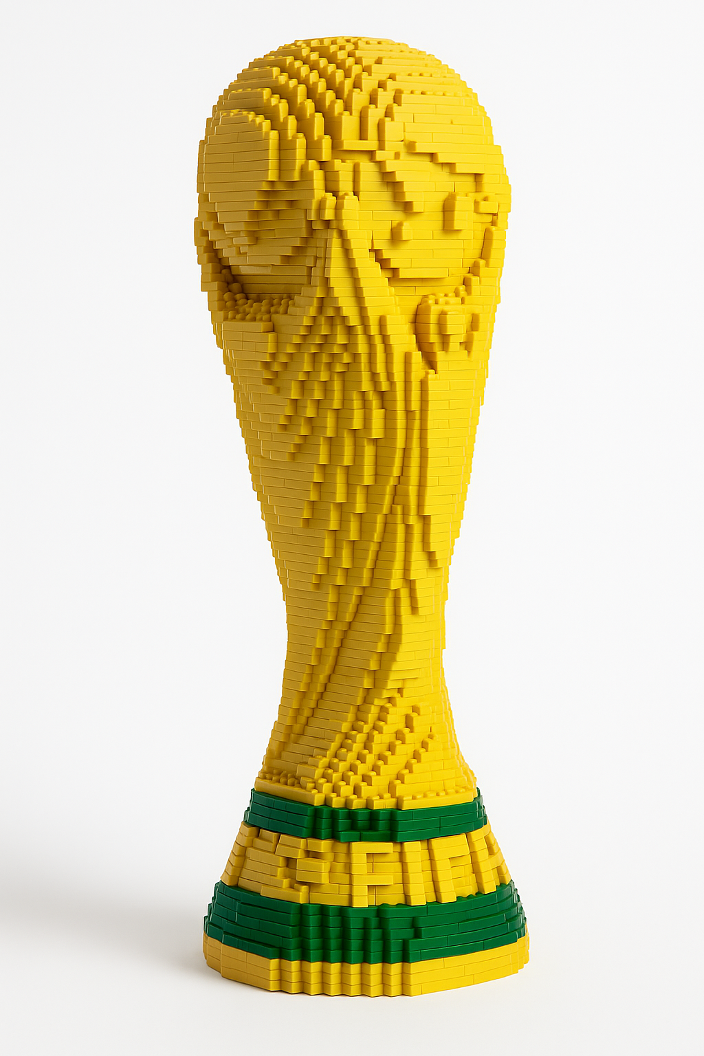 Maquette Coupe du Monde en Briques Type LEGO foot