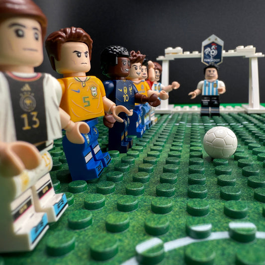 Terrain de Football en Mini Blocs type LEGO foot