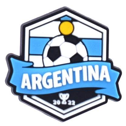 Football Charm for Crocs – Decorative PVC Button 2-3 cm – Accessory for Shoes, Bags, Bracelets