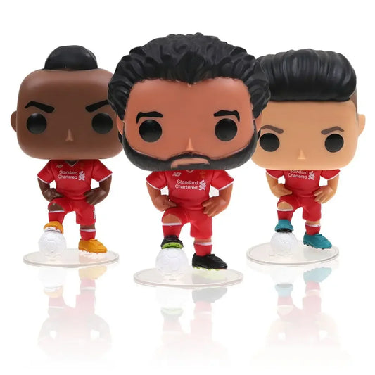 Funko Football Stars Liverpool Firmino Sadio Manet Mohamed Salah Pogba Vinyl Action Figure Collection Limited Edition Model Toys