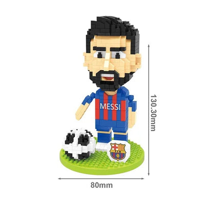 Jeu de Construction en Blocs type Lego - Joueurs foot