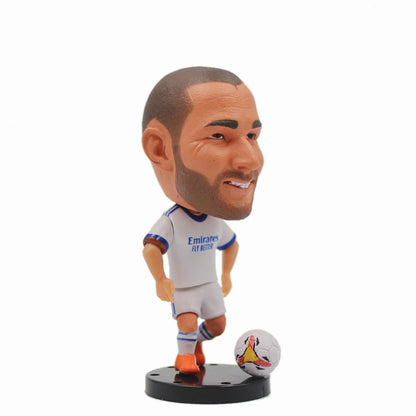 2.5inch Mini Resin Doll Figurine Haaland De Bruyne Gerrard Sancho