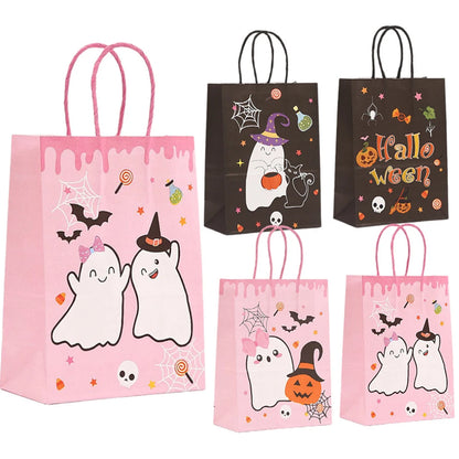 10pcs Soccer Party Favors Paper Bag Football Theme Candy Bags with Handle Ties Gift Packaging Bags Kids Birthday Party Decor