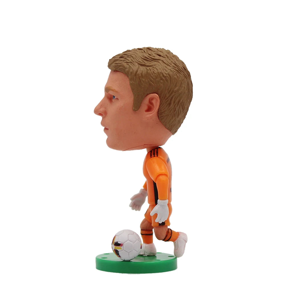 2.5inch Mini Resin Doll Figurine Haaland De Bruyne Gerrard Sancho