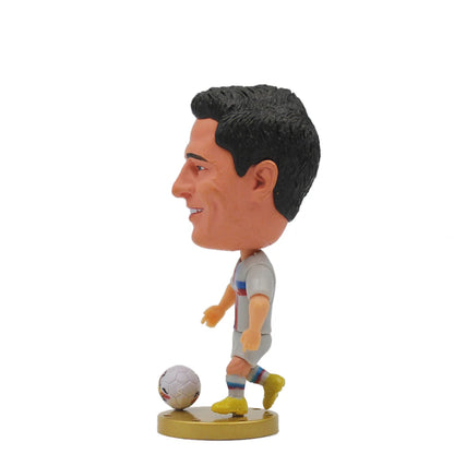 2.5inch Mini Resin Doll Figurine Haaland De Bruyne Gerrard Sancho