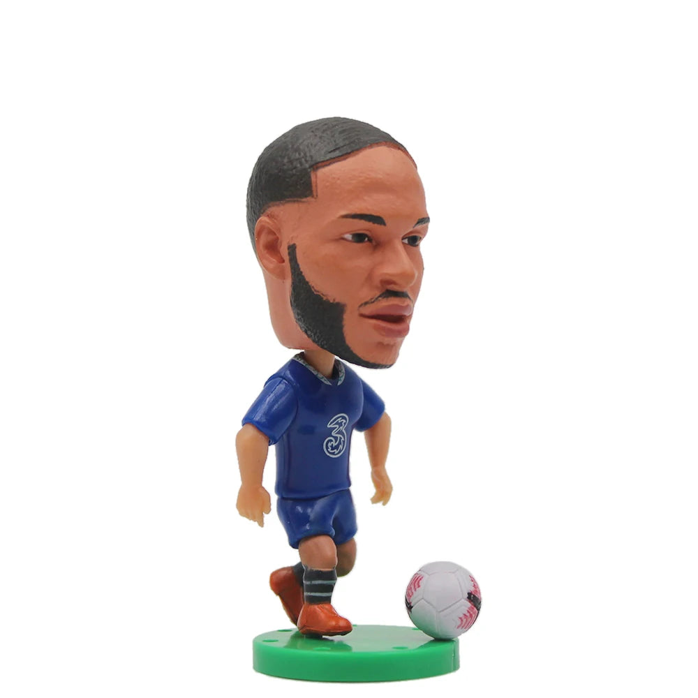 2.5inch Mini Resin Doll Figurine Haaland De Bruyne Gerrard Sancho
