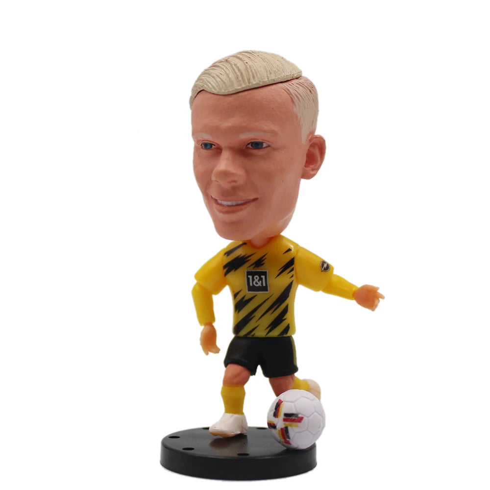 2.5inch Mini Resin Doll Figurine Haaland De Bruyne Gerrard Sancho