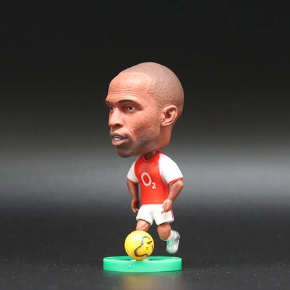 2.5inch Mini Resin Doll Figurine Haaland De Bruyne Gerrard Sancho