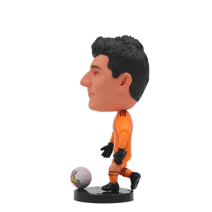 2.5inch Mini Resin Doll Figurine Haaland De Bruyne Gerrard Sancho