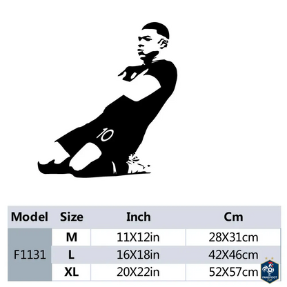 Sticker Mural Kylian Mbappé foot