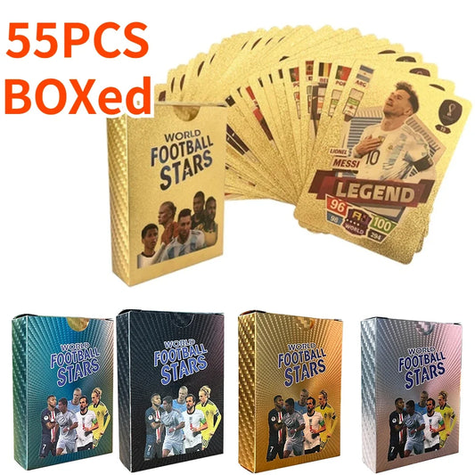 Carte Collector Football Star Or / Argent foot