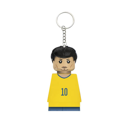 2024 NEW World Famous Football Players Keychain Figurine Messi Ronaldo Neymar Mini Action Building Block Model Toy Kids Gifts