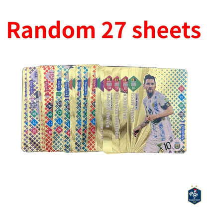 Carte Collector Football Star Or / Argent foot