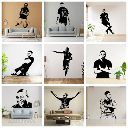 Sticker Mural Kylian Mbappé foot
