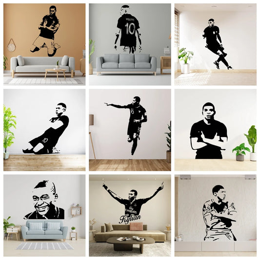 Sticker Mural Kylian Mbappé foot