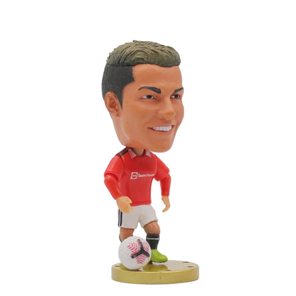 2.5inch Mini Resin Doll Figurine Haaland De Bruyne Gerrard Sancho