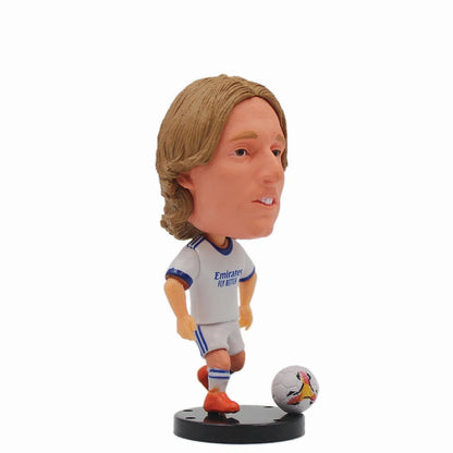 2.5inch Mini Resin Doll Figurine Haaland De Bruyne Gerrard Sancho