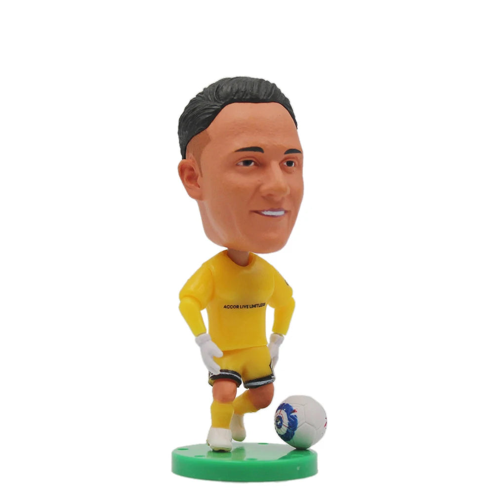 2.5inch Mini Resin Doll Figurine Haaland De Bruyne Gerrard Sancho