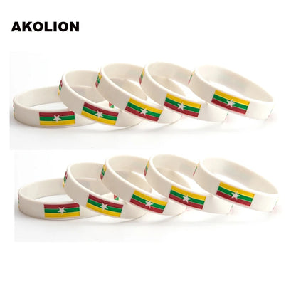 1pc Syria Flag Silicone Rubber Bracelets Sports Wrist Band Bangle for Women Men 1pcs FB-0003
