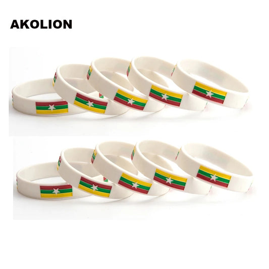 1pc Syria Flag Silicone Rubber Bracelets Sports Wrist Band Bangle for Women Men 1pcs FB-0003