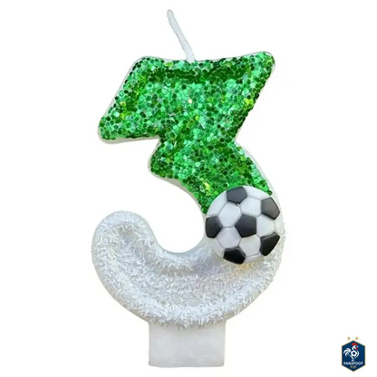 Bougie Chiffre – Décoration Anniversaire foot