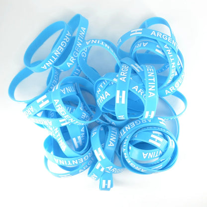 Lot de 25 Bracelets en Silicone Argentine foot