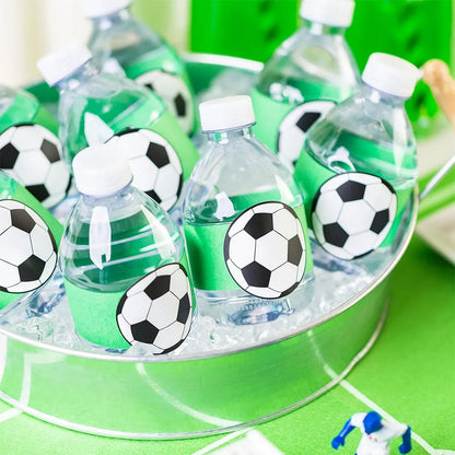 120pcs Soccer Stickers Labels for Paper Bags Helmet Scrapbooking Football Party Favors for Kids Sports Soccer Party Decorations