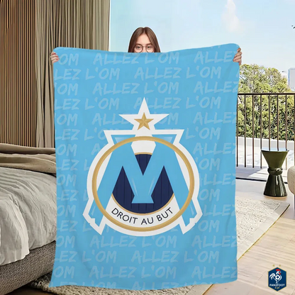 Couverture ultra-douce OM foot
