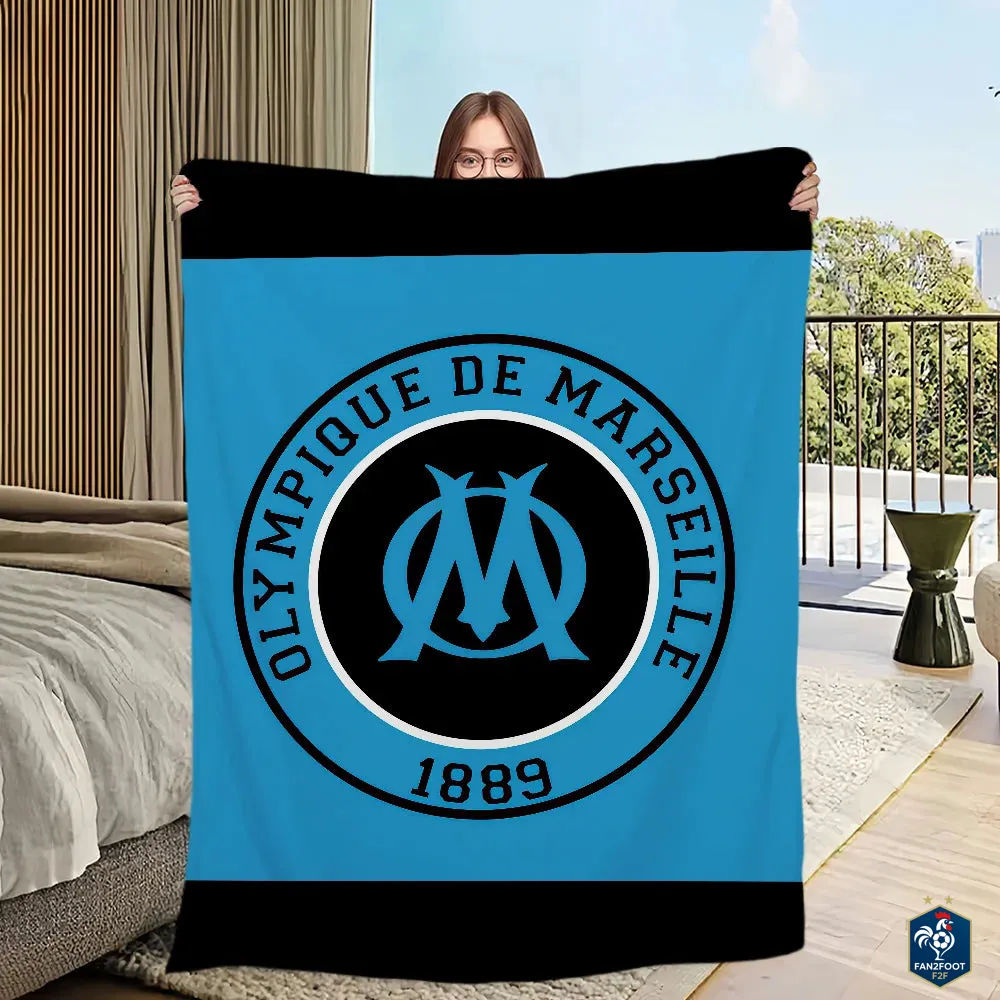 Couverture ultra-douce OM foot