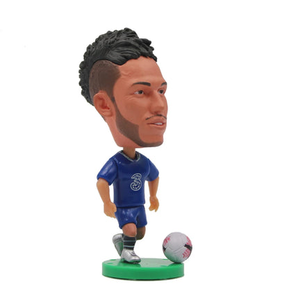 2.5inch Mini Resin Doll Figurine Haaland De Bruyne Gerrard Sancho