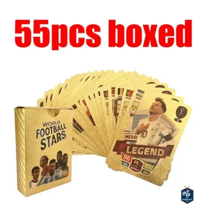 Carte Collector Football Star Or / Argent foot