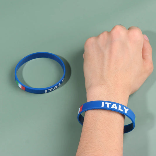 Lot de 10 Bracelets en Silicone Italie foot