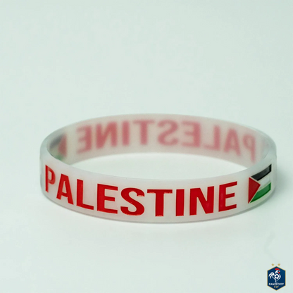 Lot de 2 Bracelets en Silicone Palestine foot