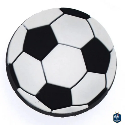 Football Charm for Crocs – Decorative PVC Button 2-3 cm – Accessory for Shoes, Bags, Bracelets